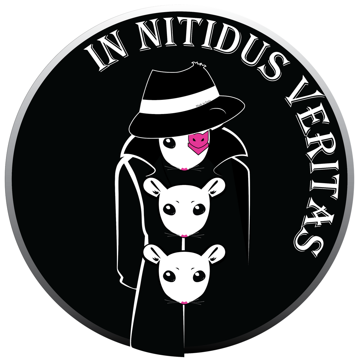 Three Skritt in a Trenchcoat Dark Version Logo